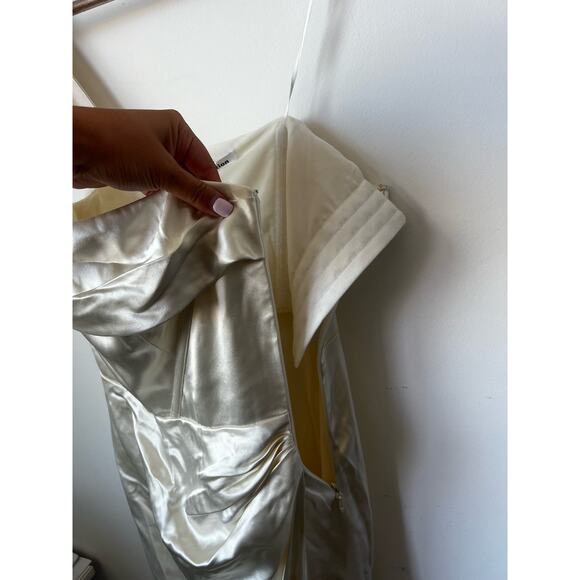 Reformation Eisa Silk Dress Ivory size 4 NWT - Picture 11 of 15